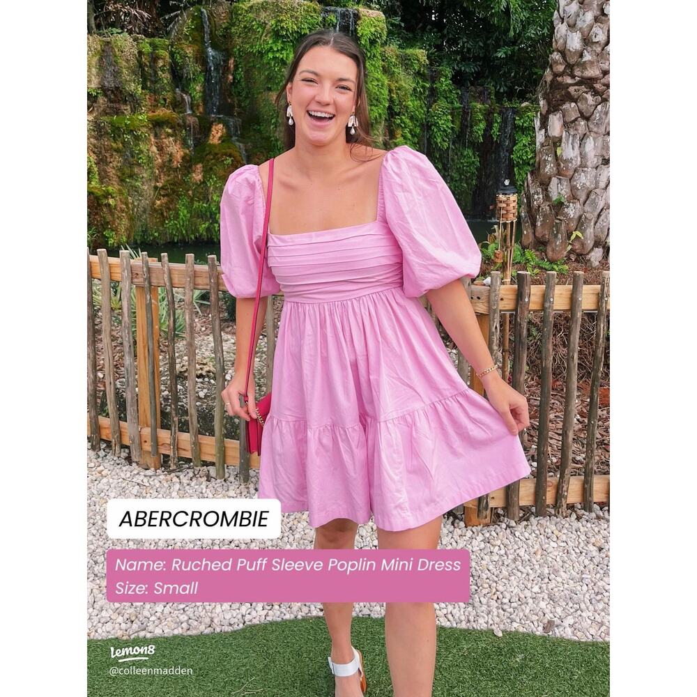 Abercrombie & Fitch Emerson Poplin Dress Sz Small
